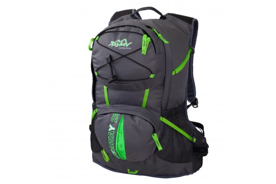 Daypack Tagesrucksack TASHEV Getaway 25 (Grau & Grün)