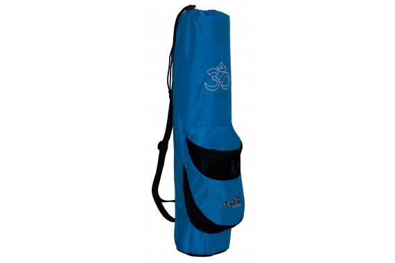 Yogatasche TASHEV OM Yogamattentasche Yoga-Bag (Schwarz-Blau)