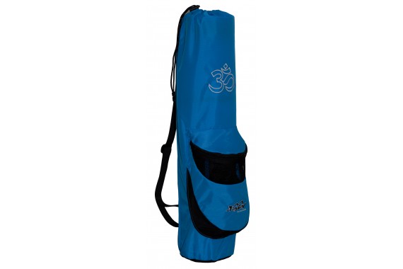 Yogatasche TASHEV OM Yogamattentasche Yoga-Bag (Schwarz-Blau)