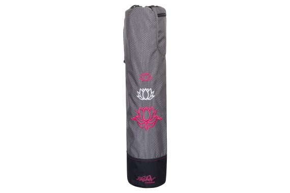 Yogatasche Tashev Lotus Yogamattentasche Yoga-Bag (Pink & Weiß)