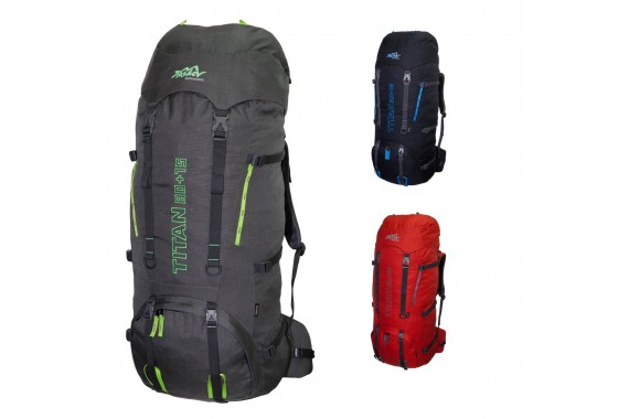 Trekkingrucksack TASHEV TITAN 80 + 15 aus CORDURA®