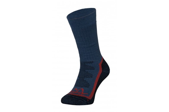 Trekkingsocken Tashev Trail Trekking aus Thermocool und Bavlna Active Cotton (Schwarz & Blau & Rot)  (S 36-38)