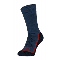 Trekkingsocken Tashev Trail Trekking aus Thermocool und Bavlna Active Cotton (Schwarz & Blau & Rot)  (S 36-38)